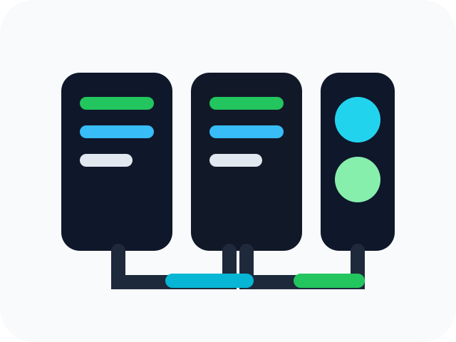 Network infrastructure illustration